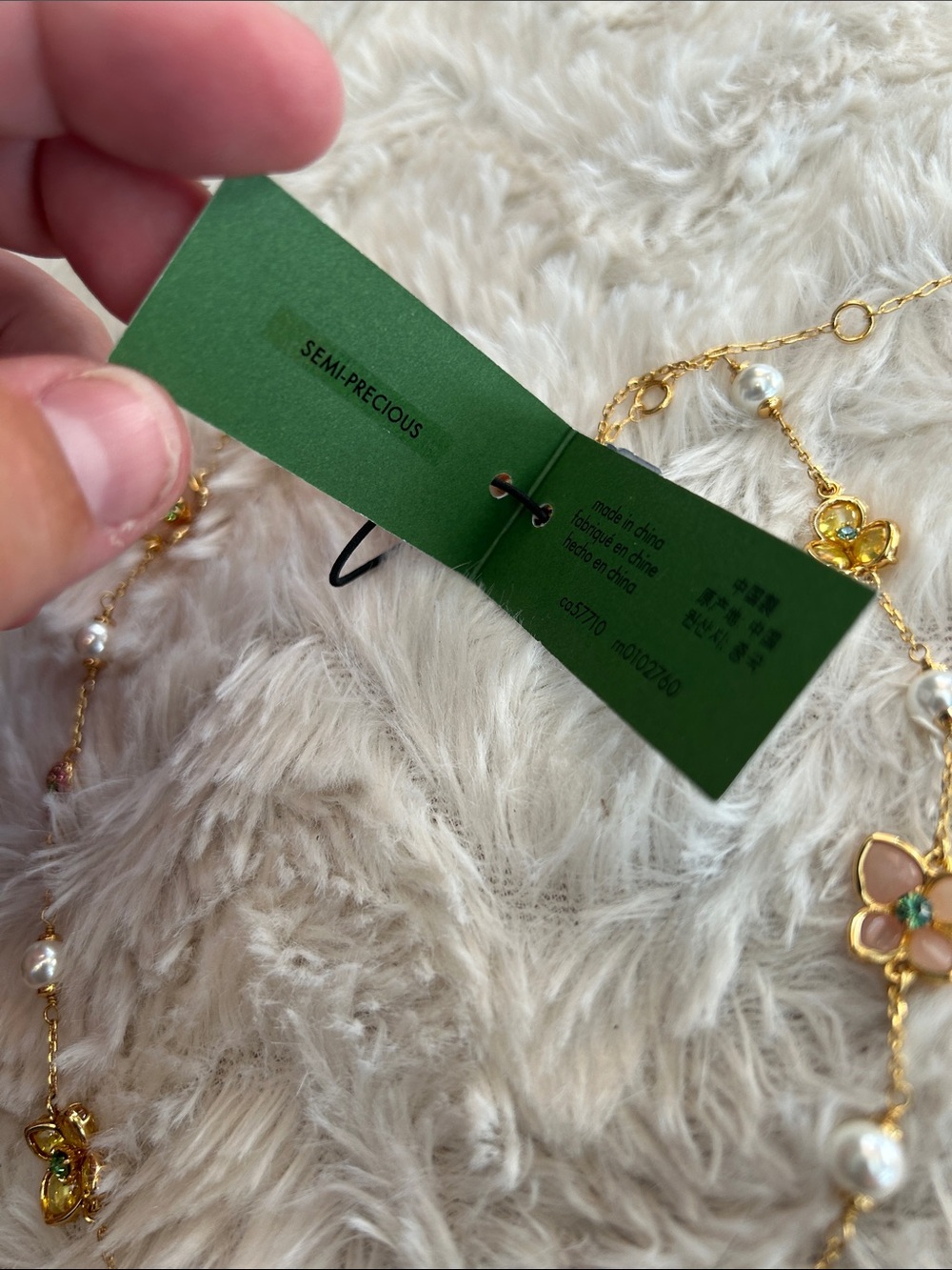 NWT $148 kate spade Pastel Petals Scatter Necklace - Picture 7 of 7